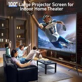 Draagbaar Projectorscherm 100" 16:9 HD 4K met Standaard - Kreukvrij & 29% Korting