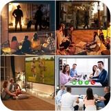 Draagbaar Projectorscherm 100" 16:9 HD 4K met Standaard - Kreukvrij & 29% Korting