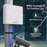 Waterdichte PoE Switch Buiten - 4-Poorts Gigabit (29% Korting)