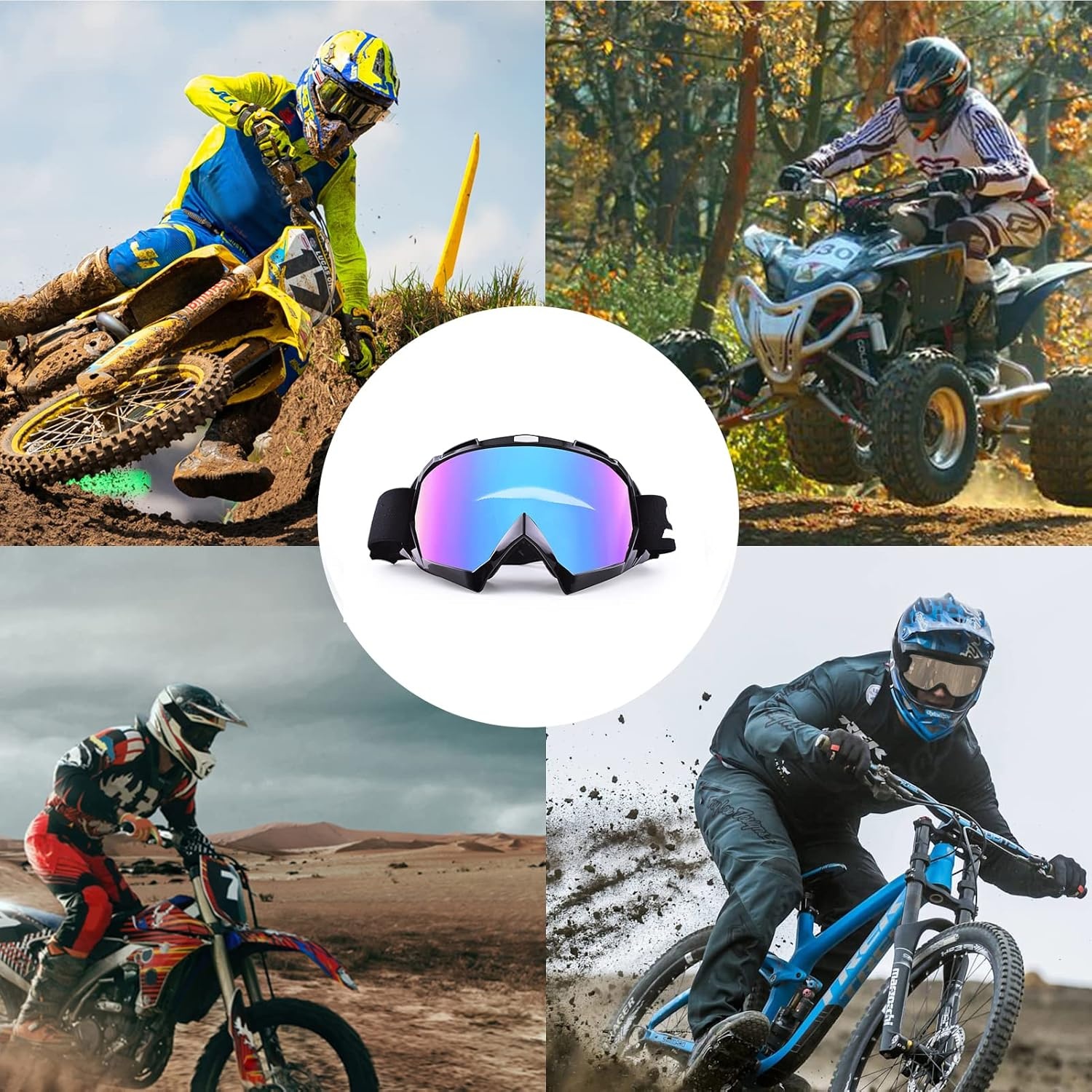 Motorcrossbril ATV Dirt Bike - Anti-UV Winddicht Stofdicht - 29% Korting