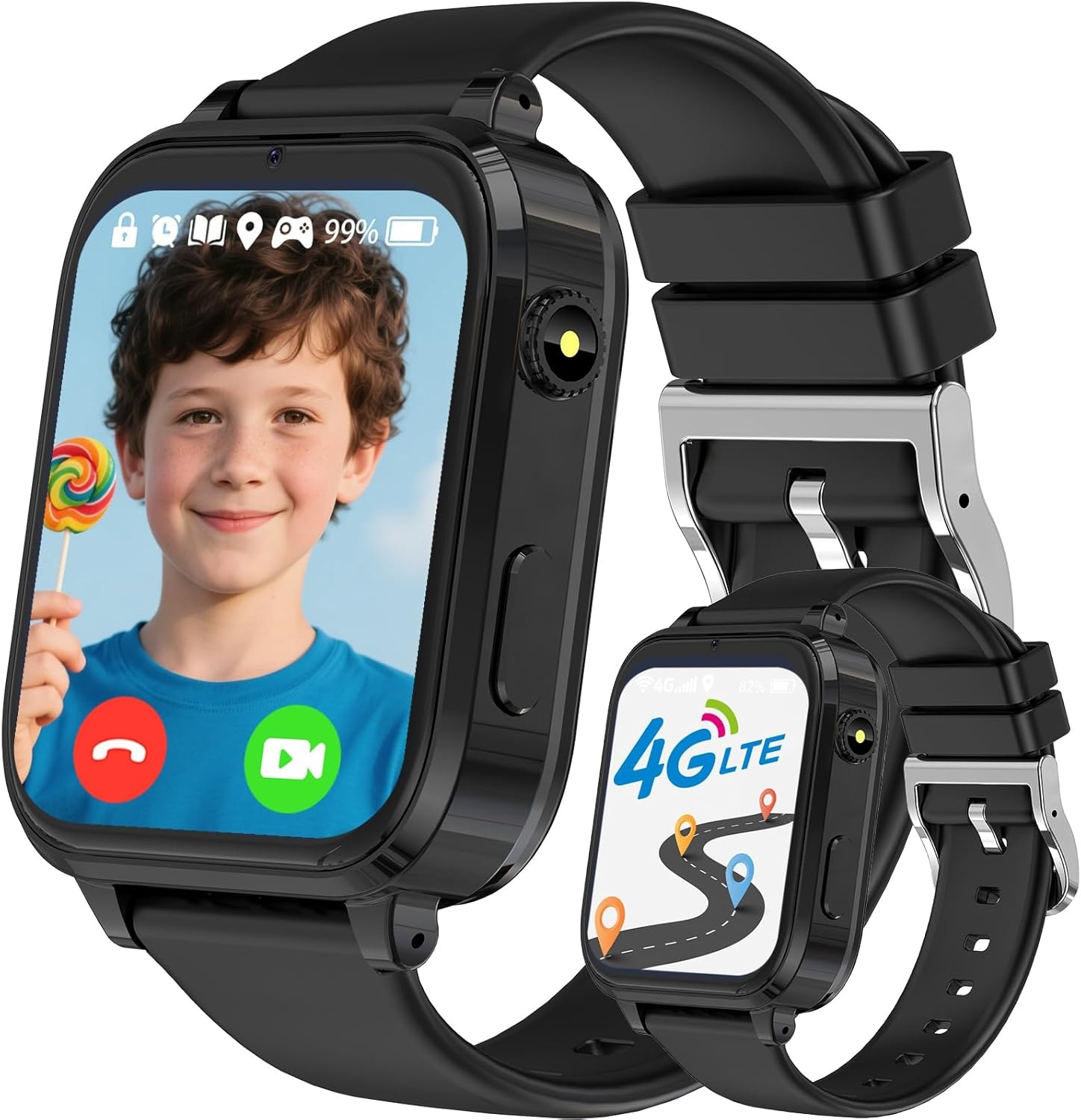 Kinder Smartwatch GPS 4G - Waterdicht met Bellen & SOS - 33% Korting