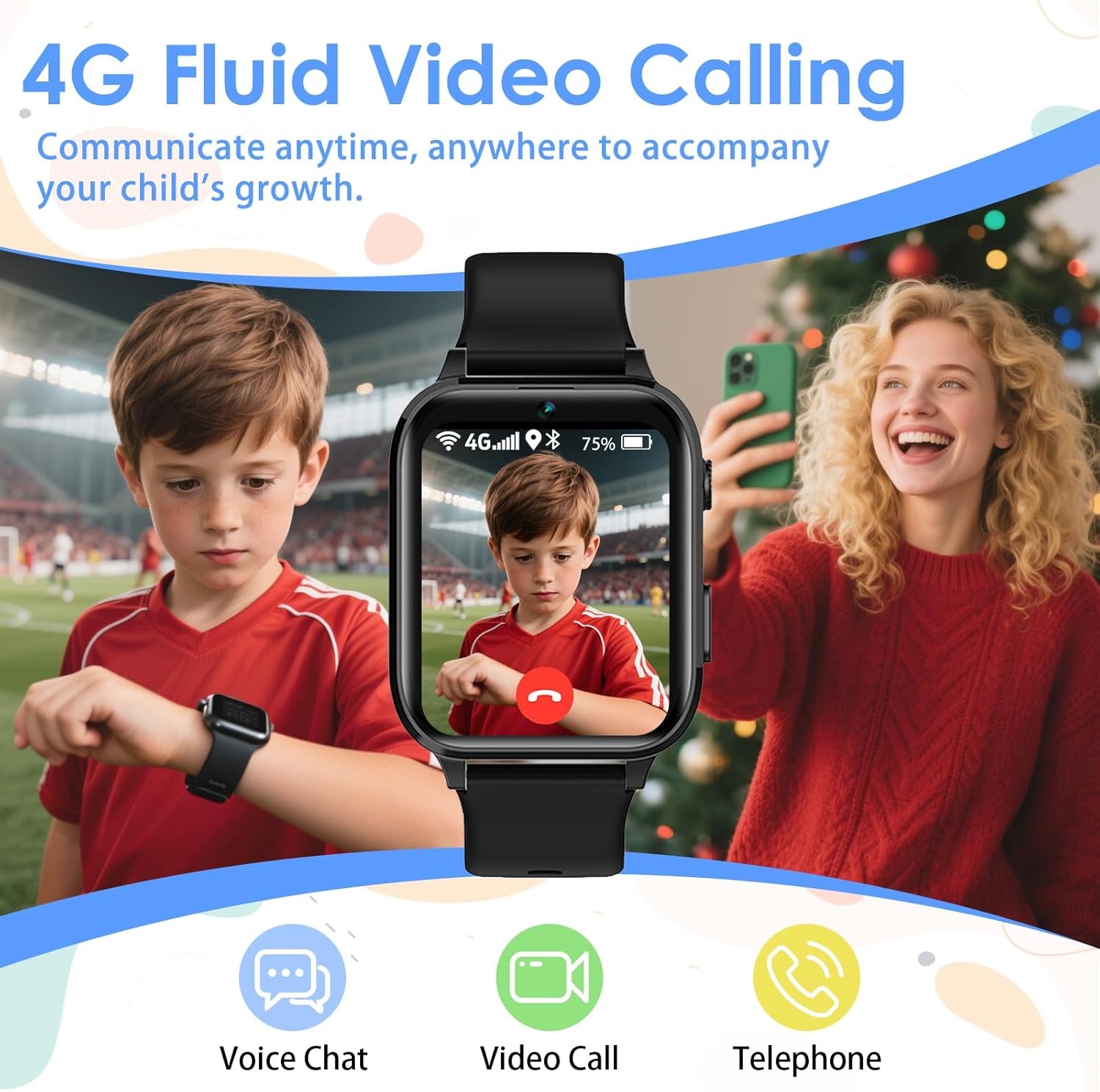 Kinder Smartwatch GPS 4G - Waterdicht met Bellen & SOS - 33% Korting