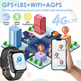 Kinder Smartwatch GPS 4G - Waterdicht met Bellen & SOS - 33% Korting