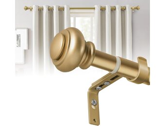 Gordijnroede Set Goud (2 stuks) - Verstelbaar 76-269cm - Max 20kg