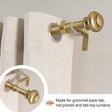Gordijnroede Set Goud (2 stuks) - Verstelbaar 76-269cm - Max 20kg
