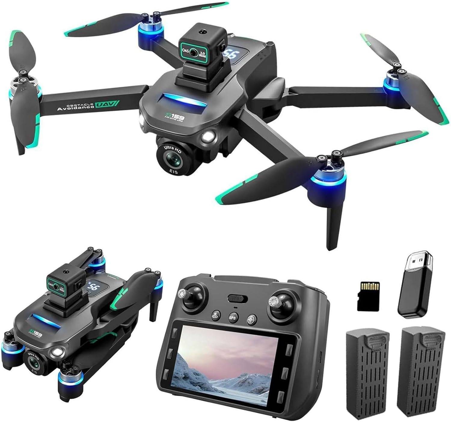 Opvouwbare 4K Drone met GPS & 2 Accu's - 35% Korting!