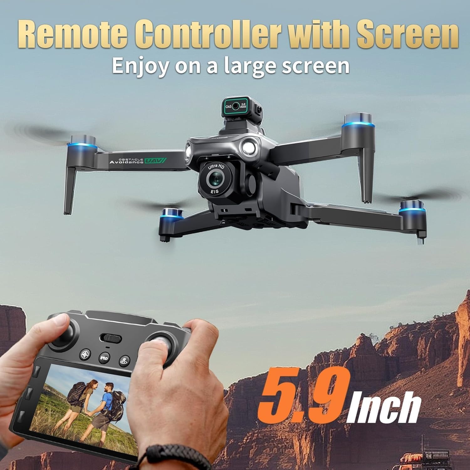 Opvouwbare 4K Drone met GPS & 2 Accu's - 35% Korting!