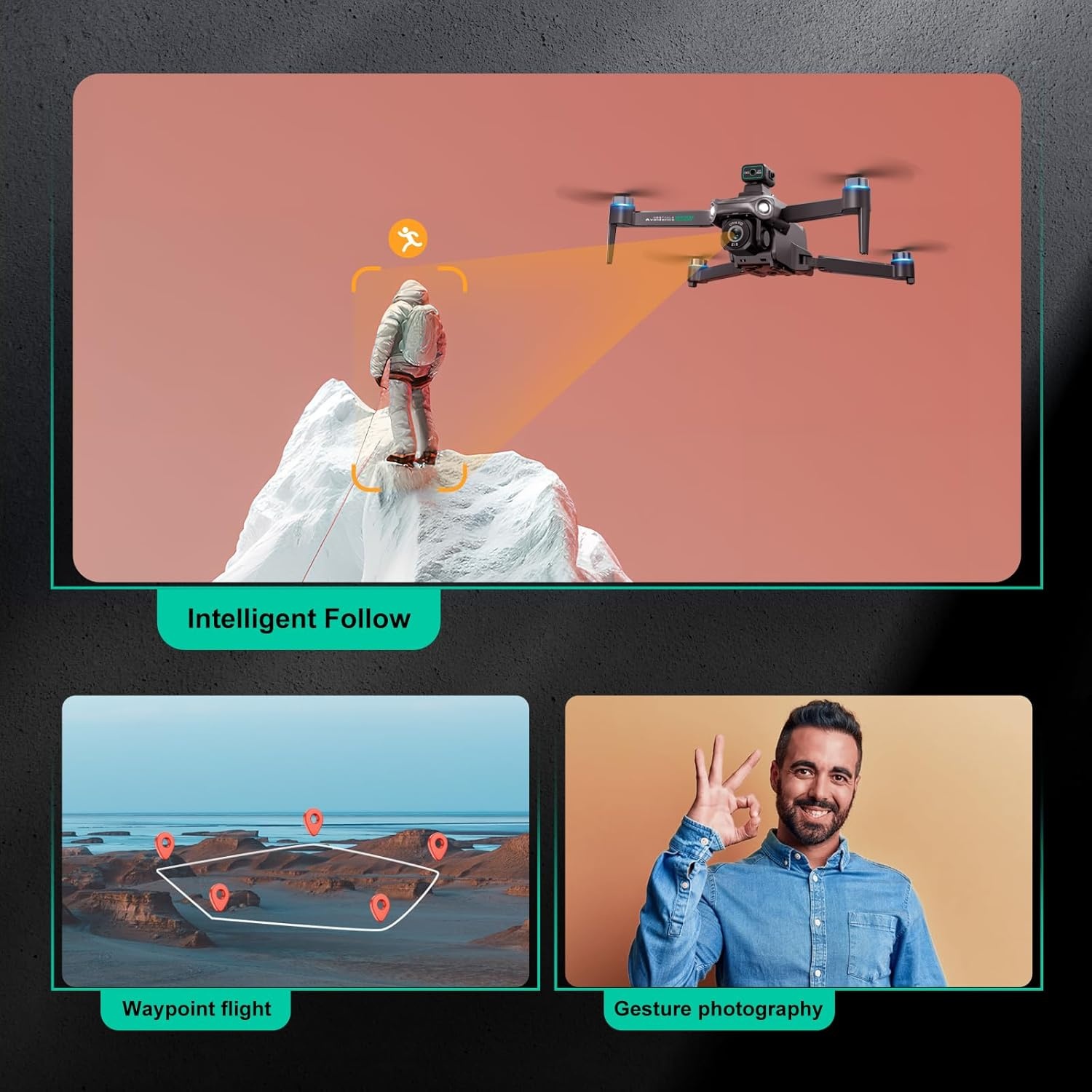 Opvouwbare 4K Drone met GPS & 2 Accu's - 35% Korting!