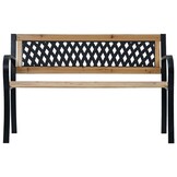 Houten Tuinbank 120cm met Stalen Frame - 34% Korting