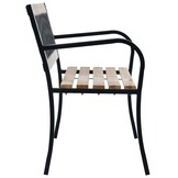 Houten Tuinbank 120cm met Stalen Frame - 34% Korting
