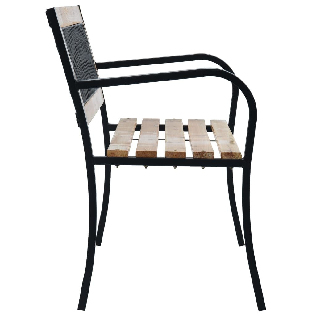 Houten Tuinbank 120cm met Stalen Frame - 34% Korting