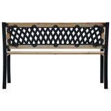 Houten Tuinbank 120cm met Stalen Frame - 34% Korting