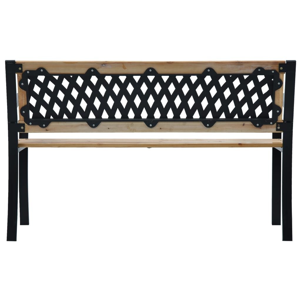 Houten Tuinbank 120cm met Stalen Frame - 34% Korting
