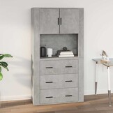 Betongrijze Wandkast 80x33x80 cm - Nu 76% Korting!
