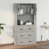Betongrijze Wandkast 80x33x80 cm - Nu 76% Korting!