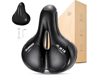 Comfortabel Fietszadel met Gel & Traagschuim (Zilver) - 34% Korting