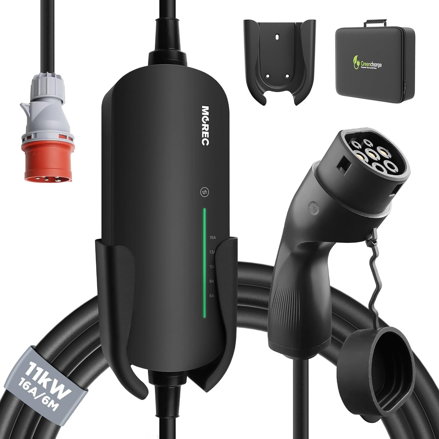 Mobiele Wallbox 11KW Type 2 | 35% Korting | 6 Meter Kabel