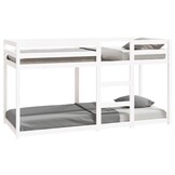 vidaXL Stapelbed Massief Grenenhout Wit 80x200 cm - 35% Korting