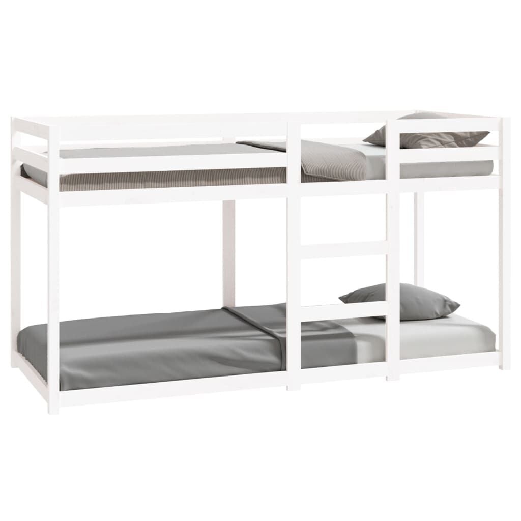 vidaXL Stapelbed Massief Grenenhout Wit 80x200 cm - 35% Korting