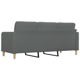 Donkergrijze Driezitsbank van Stof (180 cm) - 41% Korting!