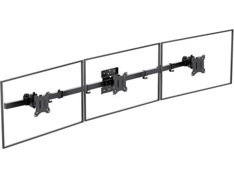 Drievoudige Monitor Wandbeugel 17-32" - Draaibaar & Kantelbaar - 29% Korting!