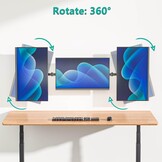 Drievoudige Monitor Wandbeugel 17-32" - Draaibaar & Kantelbaar - 29% Korting!