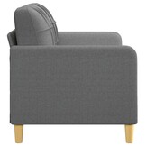 VidaXL Tweezitsbank Donkergrijs Stoffen, 140cm Breed - 52% Korting
