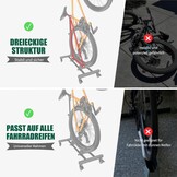 Verticale Fietsstandaard | Verstelbaar | Met Vergrendelbare Wielen | 34% Korting