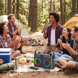 Draagbare Karaoke Luidspreker met 2 Microfoons - 30% Korting