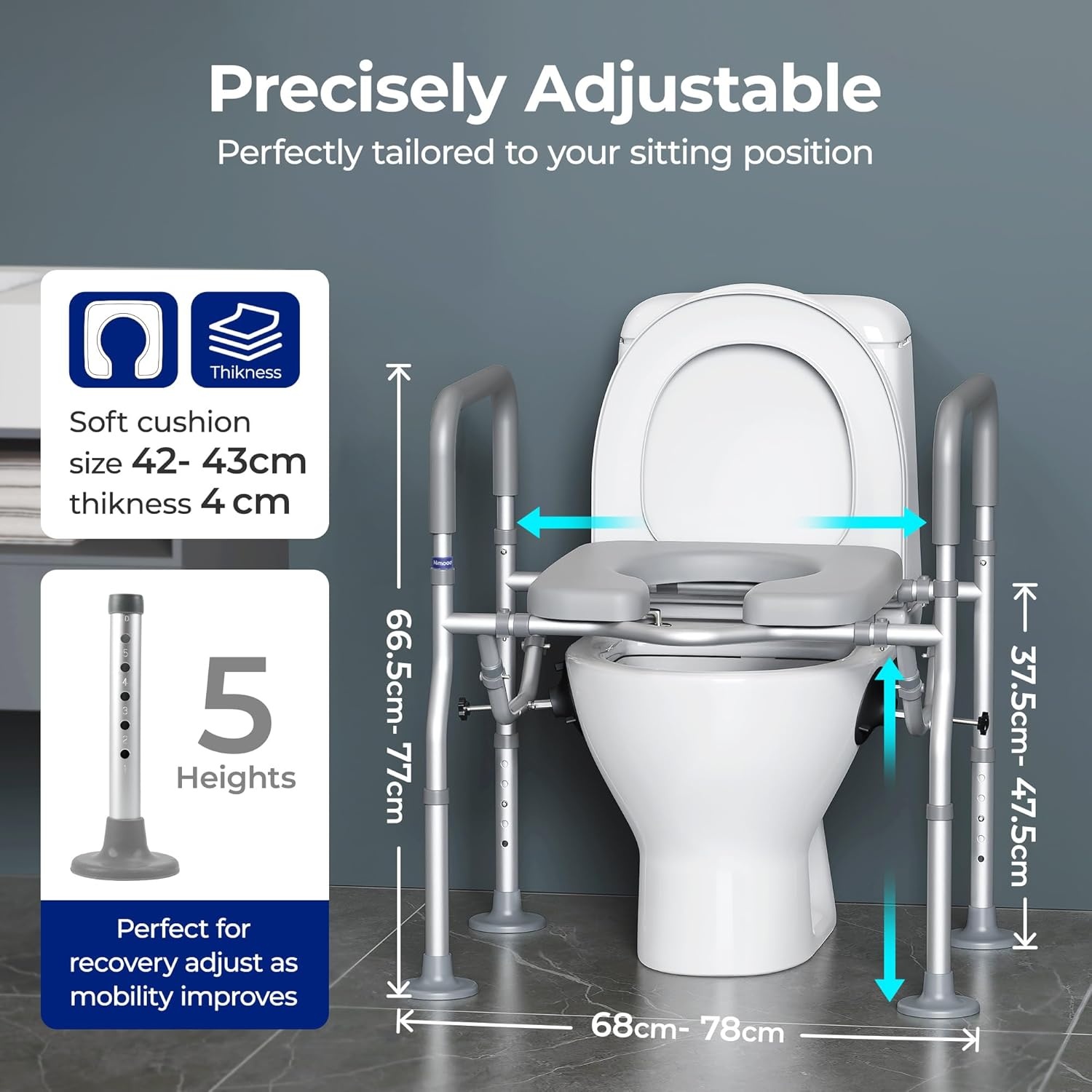 Verstelbare Toiletverhoger (34% korting) - Veilig & Comfortabel
