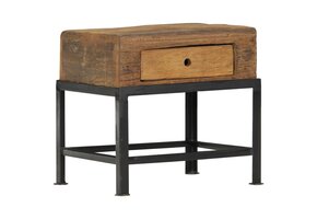 Nachtkastje Massief Gerecycled Hout - 40x35x40 cm - Met 66% Korting!