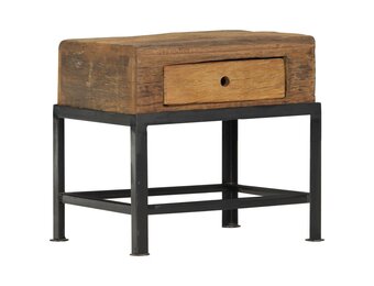 Nachtkastje Gerecycled Hout & Staal - 40x35x40 cm - 54% Korting!