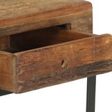 Nachtkastje Gerecycled Hout & Staal - 40x35x40 cm - 54% Korting!