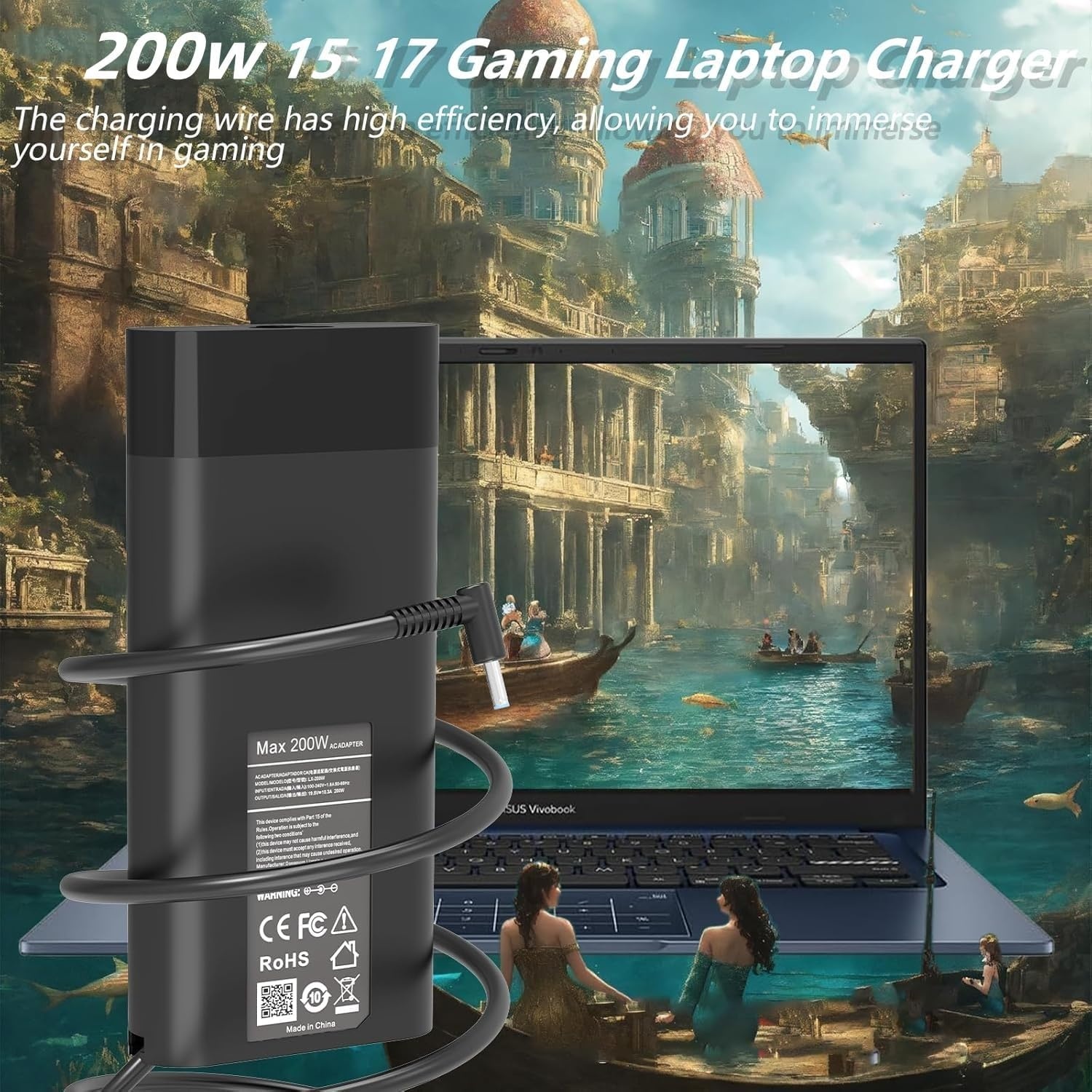 HP Laptop Lader 200W - 33% Korting!