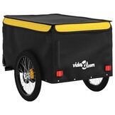VidaXL Fietstrailer 45 kg - IJzer Zwart/Geel - 34% Korting