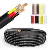 4-aderige Elektrische Kabel 9.14m | Flexibel Vertind Koper | 74% Korting!