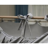 Grijze Bedhemel Muggennet - Dubbellaags Kant & Stof 1.35x2x2.1m - 34% Korting