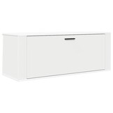 Wandschoenenkast 100x35x38 cm Bewerkt Hout Wit - 46% Korting