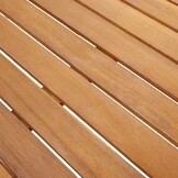 Massief Acaciahout Tuintafel 140x80cm - 35% Korting!