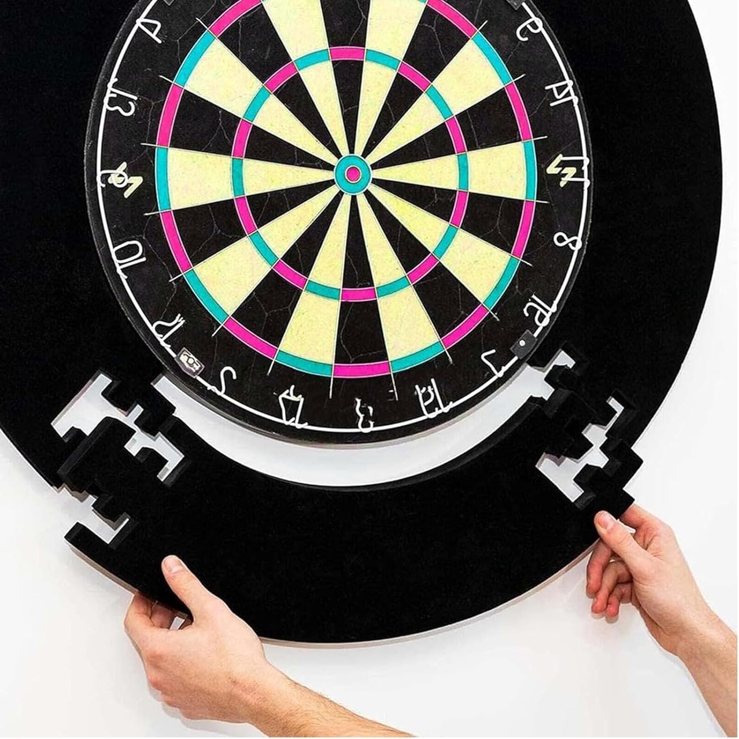 Zwarte EVA Dartring Surround - 51% Korting