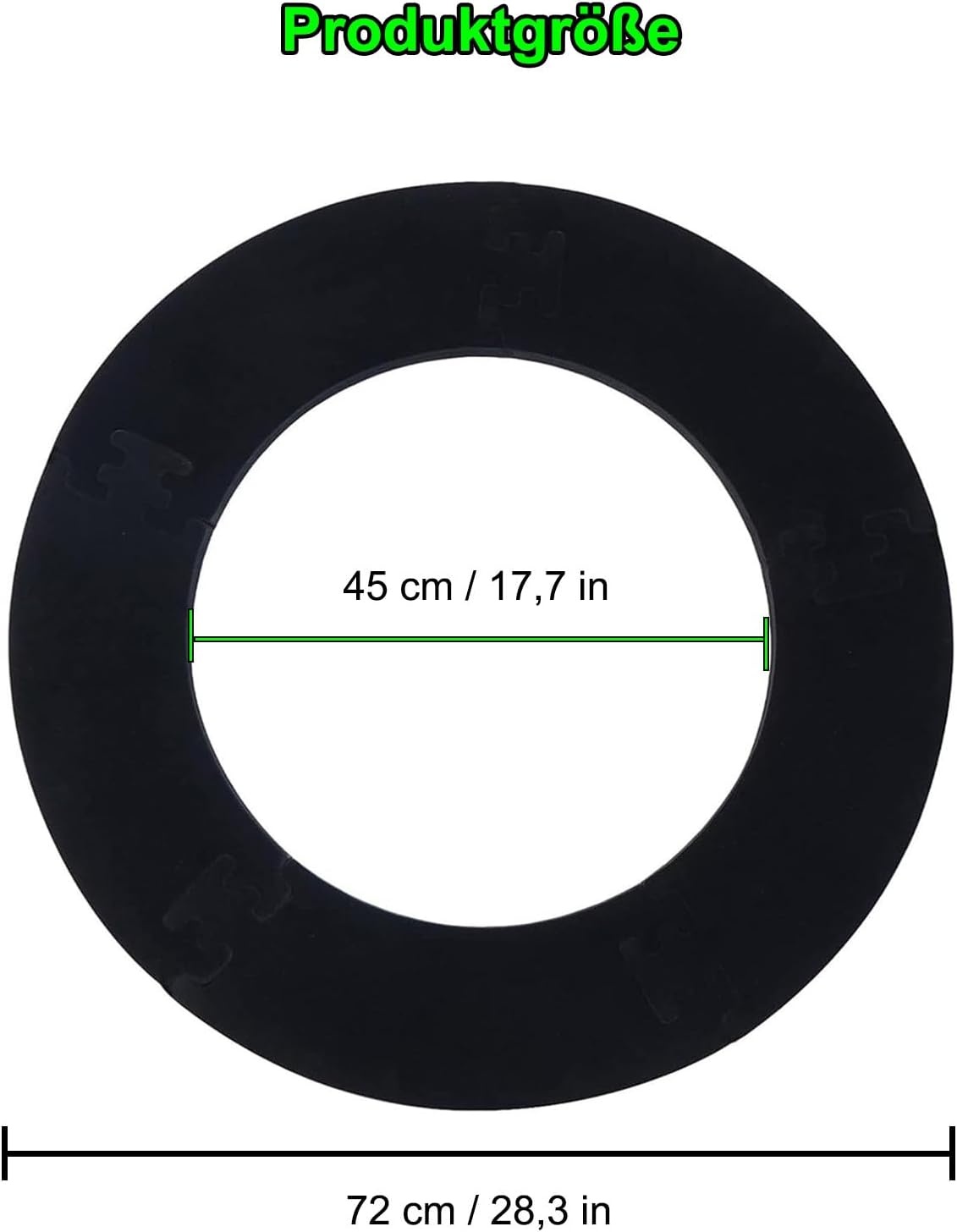 Zwarte EVA Dartring Surround - 51% Korting