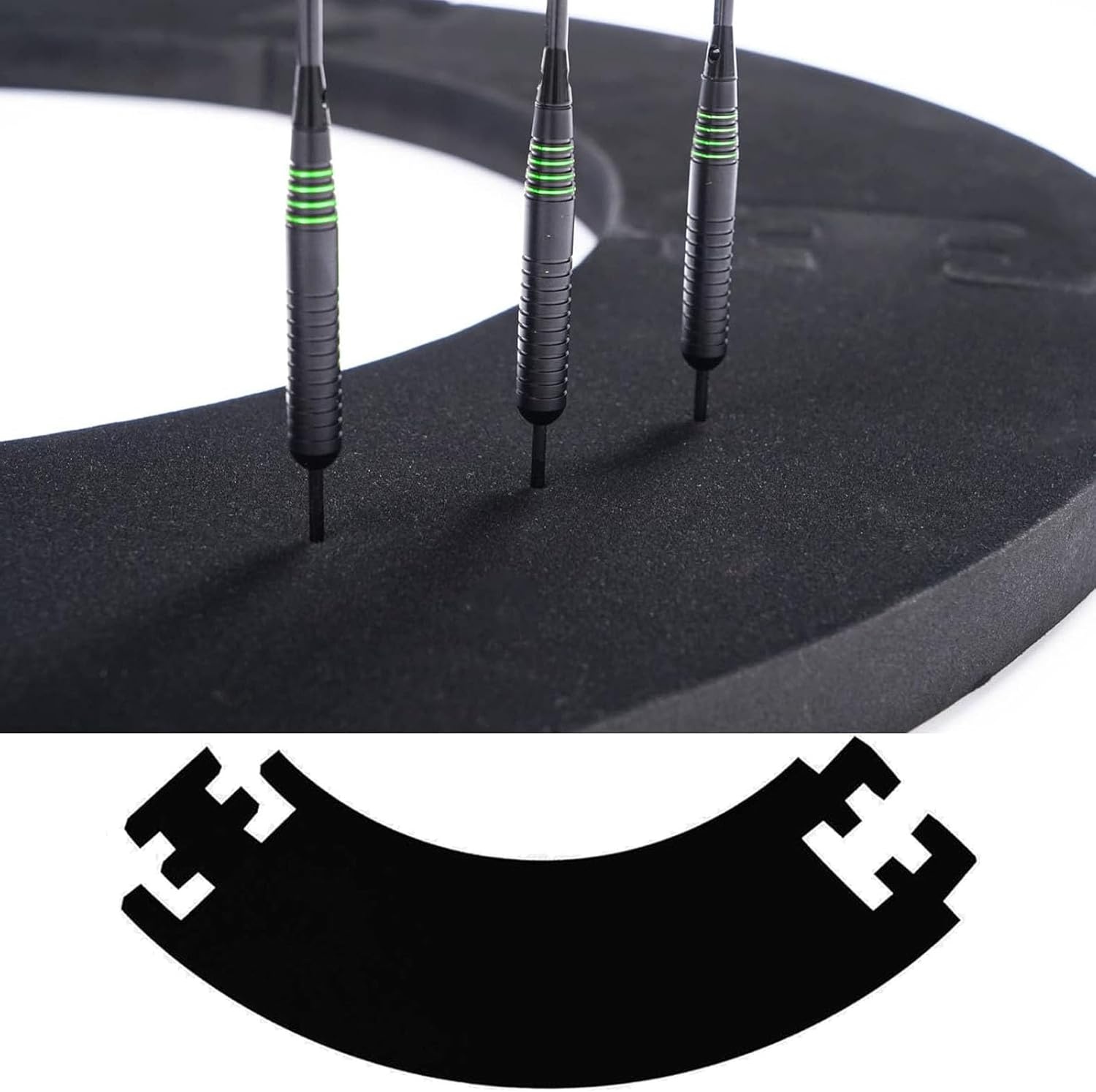 Zwarte EVA Dartring Surround - 51% Korting