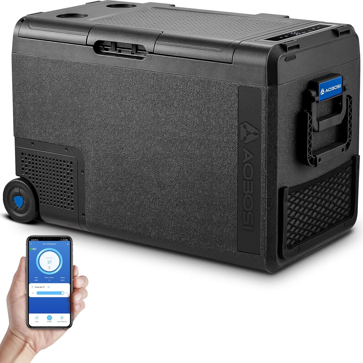 48L Camping Koelbox met Vriezer: -20°C tot 20°C, APP Control, 12/24V & 100-240V