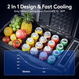 48L Camping Koelbox met Vriezer: -20°C tot 20°C, APP Control, 12/24V & 100-240V