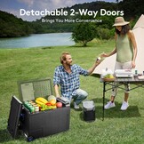 48L Camping Koelbox met Vriezer: -20°C tot 20°C, APP Control, 12/24V & 100-240V