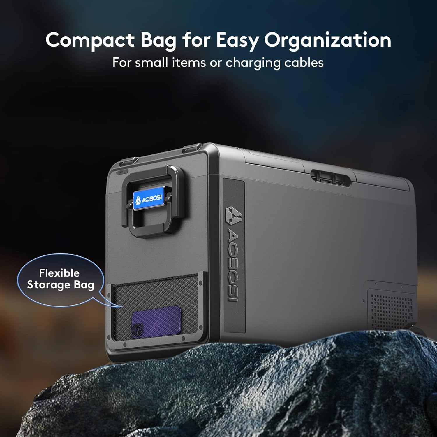 48L Camping Koelbox met Vriezer: -20°C tot 20°C, APP Control, 12/24V & 100-240V