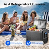 48L Camping Koelbox met Vriezer: -20°C tot 20°C, APP Control, 12/24V & 100-240V