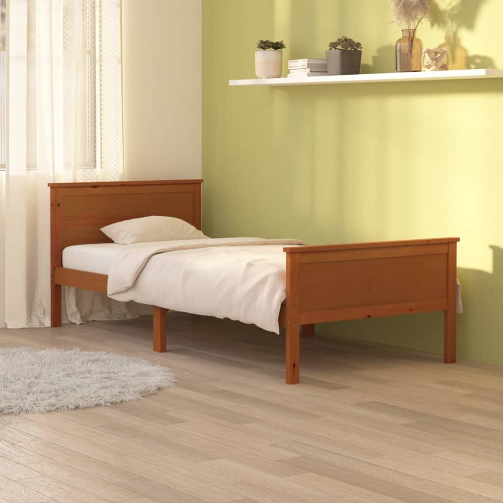 Massief Grenenhouten Bedframe (90x200 cm) - Nu 34% Korting