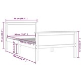 Massief Grenenhouten Bedframe (90x200 cm) - Nu 34% Korting