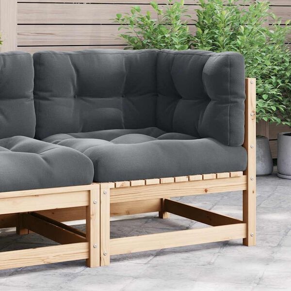vidaXL Tuinhoekbank Grenenhout met Antraciet Kussens - 34% Korting!